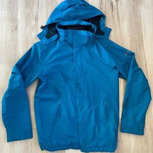 McKinley Men's L Vibrant Blue ski jacket shell hood waterproof layer